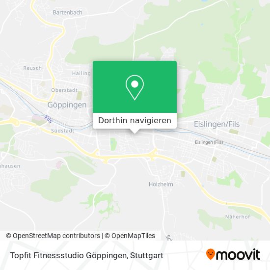 Topfit Fitnessstudio Göppingen Karte