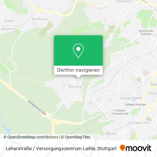 Leharstraße / Versorgungszentrum Laihle Karte