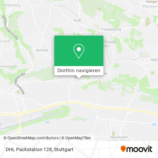 DHL Packstation 128 Karte