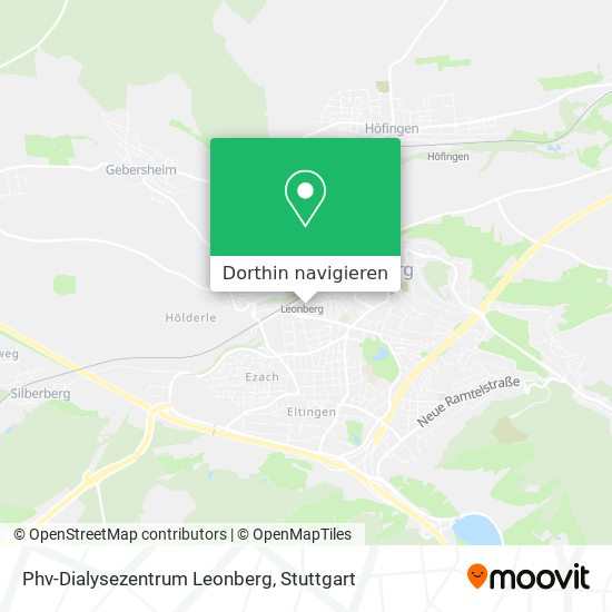 Phv-Dialysezentrum Leonberg Karte