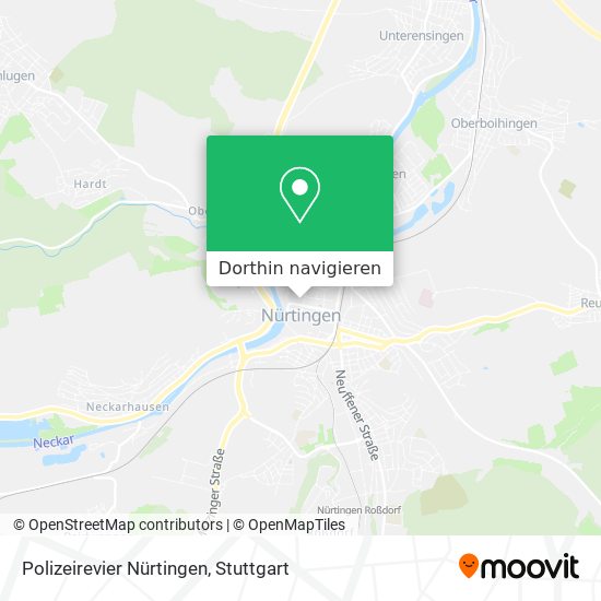 Polizeirevier Nürtingen Karte