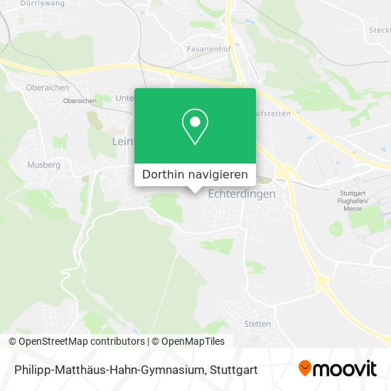 Philipp-Matthäus-Hahn-Gymnasium Karte