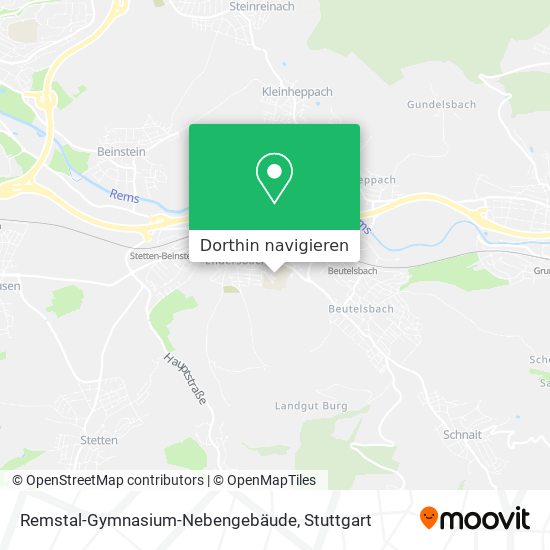 Remstal-Gymnasium-Nebengebäude Karte