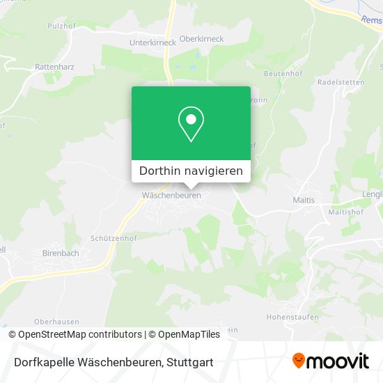 Dorfkapelle Wäschenbeuren Karte