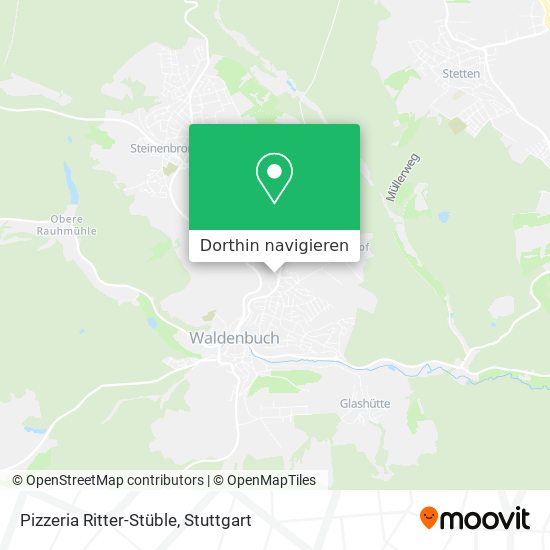 Pizzeria Ritter-Stüble Karte