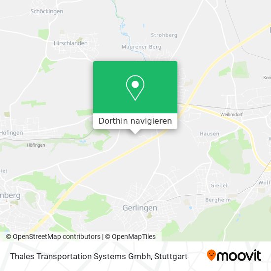 Thales Transportation Systems Gmbh Karte