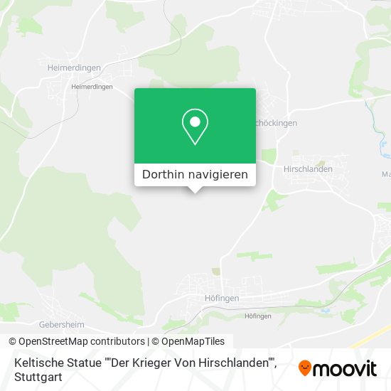 Keltische Statue ""Der Krieger Von Hirschlanden"" Karte