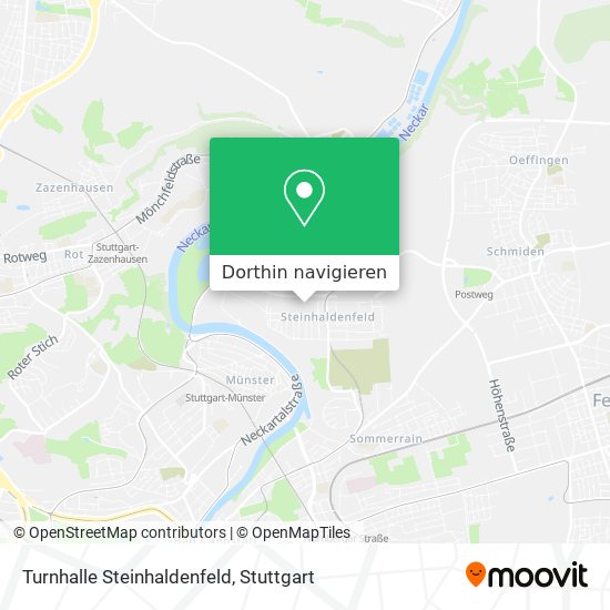 Turnhalle Steinhaldenfeld Karte