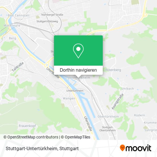 Stuttgart-Untertürkheim Karte