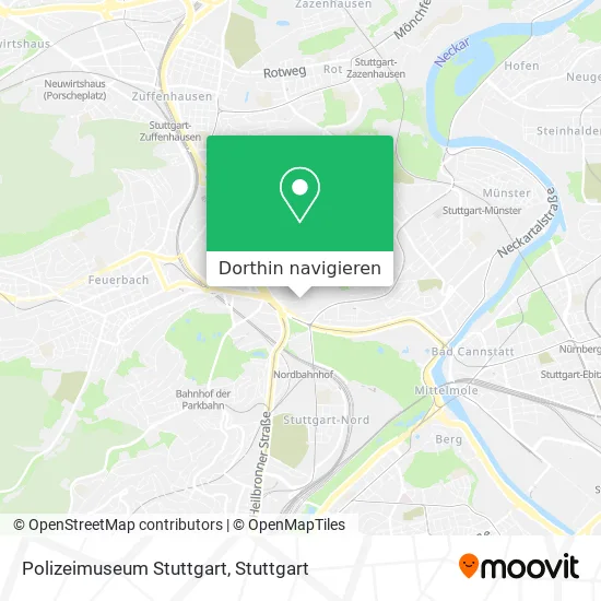 Polizeimuseum Stuttgart Karte
