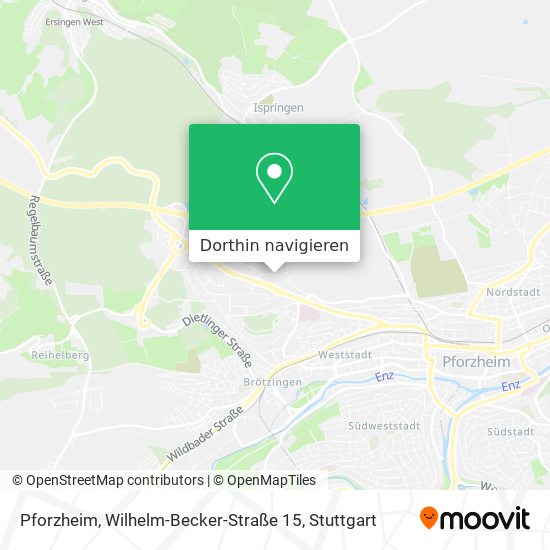 Pforzheim, Wilhelm-Becker-Straße 15 Karte
