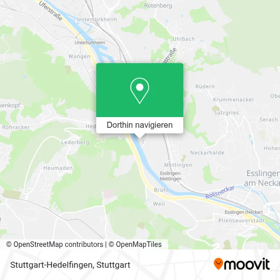 Stuttgart-Hedelfingen Karte