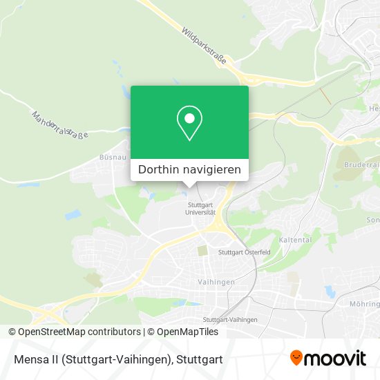 Mensa II (Stuttgart-Vaihingen) Karte