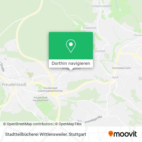 Stadtteilbücherei Wittlensweiler Karte