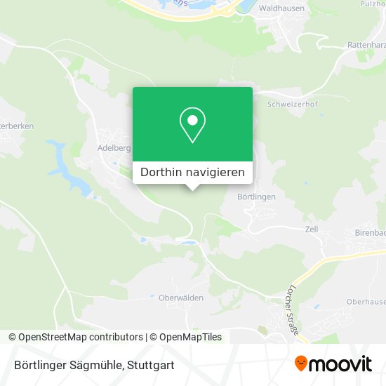 Börtlinger Sägmühle Karte