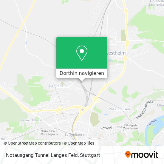 Notausgang Tunnel Langes Feld Karte