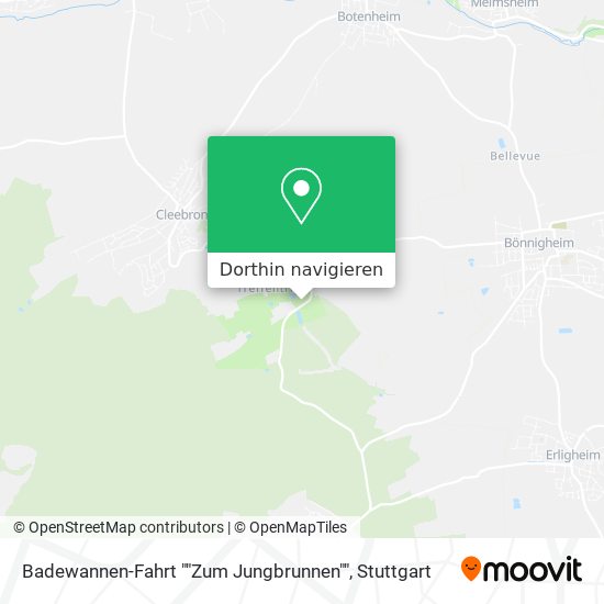 Badewannen-Fahrt ""Zum Jungbrunnen"" Karte