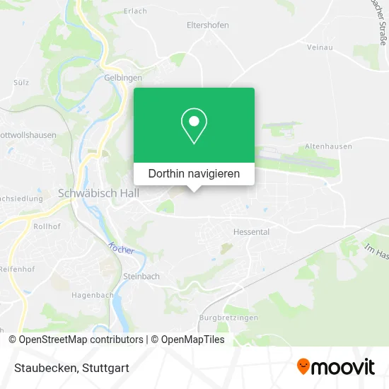 Staubecken Karte