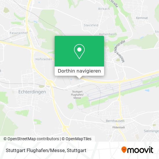 Stuttgart Flughafen/Messe Karte