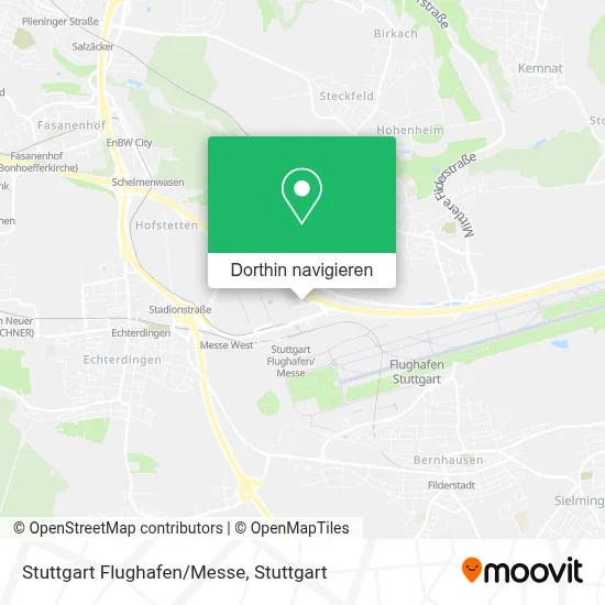 Stuttgart Flughafen/Messe Karte