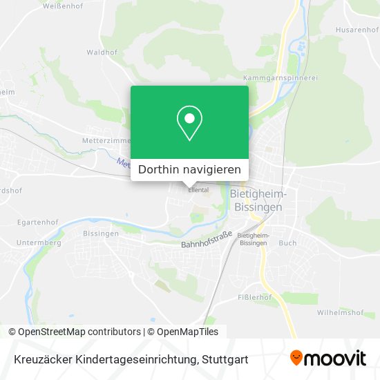 Kreuzäcker Kindertageseinrichtung Karte