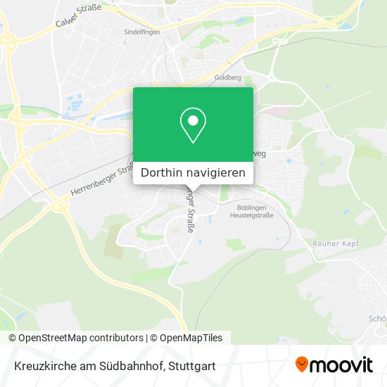 Kreuzkirche am Südbahnhof Karte