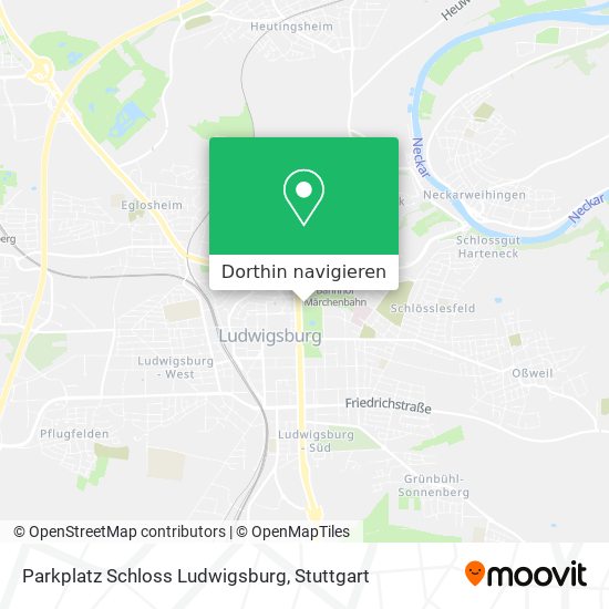 Parkplatz Schloss Ludwigsburg Karte
