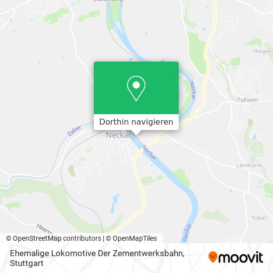 Ehemalige Lokomotive Der Zementwerksbahn Karte