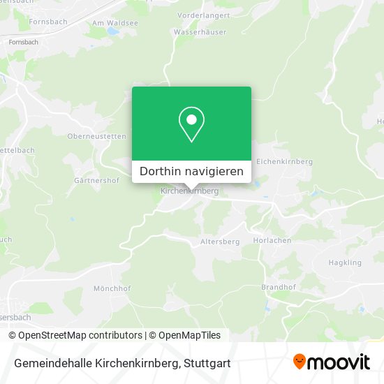Gemeindehalle Kirchenkirnberg Karte