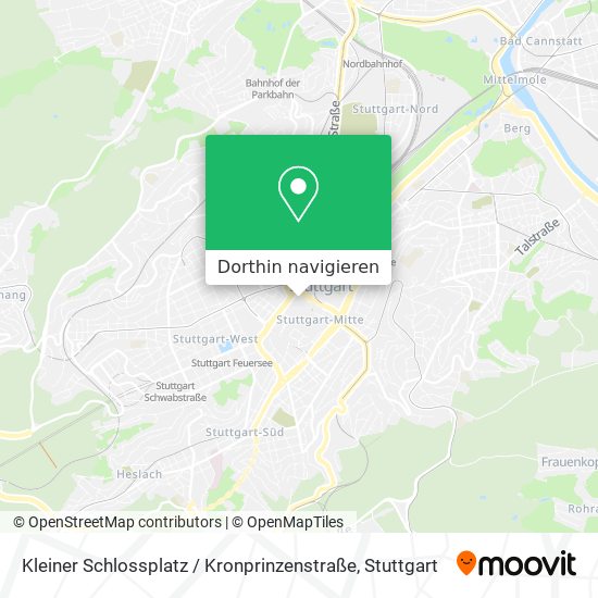 Kleiner Schlossplatz / Kronprinzenstraße Karte