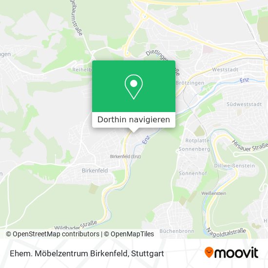 Ehem. Möbelzentrum Birkenfeld Karte