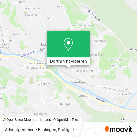 Adventgemeinde Esslingen Karte