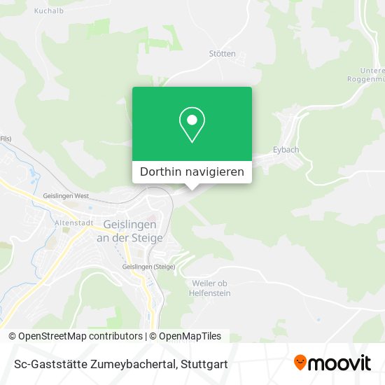 Sc-Gaststätte Zumeybachertal Karte