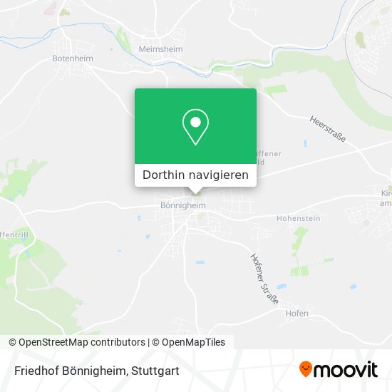 Friedhof Bönnigheim Karte