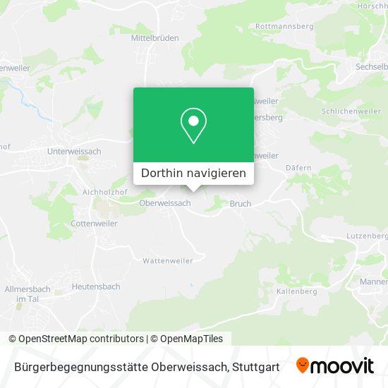 Bürgerbegegnungsstätte Oberweissach Karte