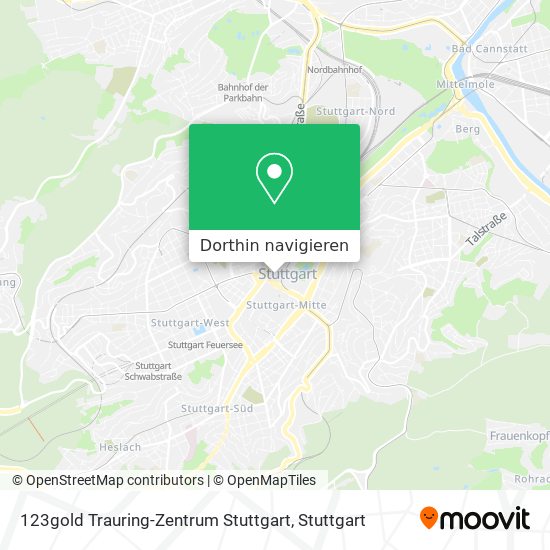 123gold Trauring-Zentrum Stuttgart Karte