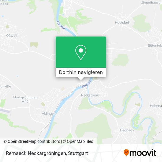 Remseck Neckargröningen Karte