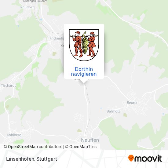 Linsenhofen Karte