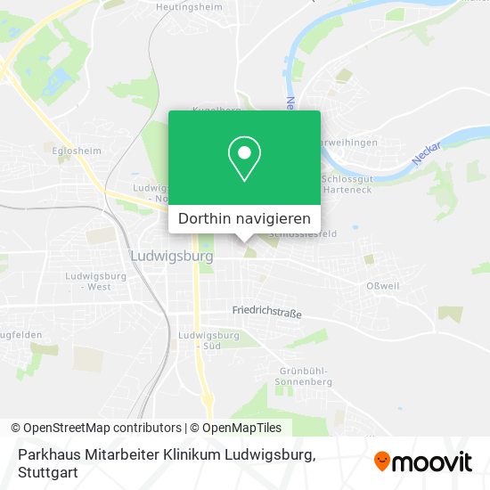 Parkhaus Mitarbeiter Klinikum Ludwigsburg Karte