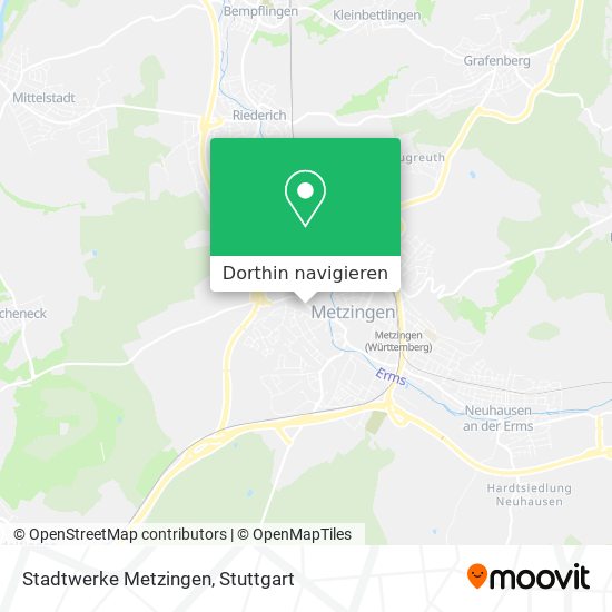 Stadtwerke Metzingen Karte