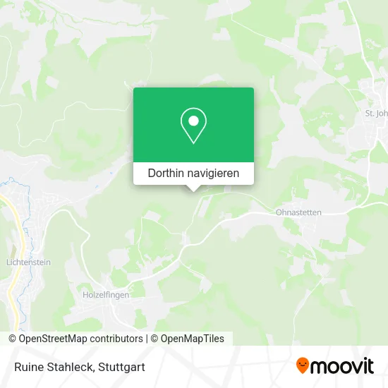 Ruine Stahleck Karte