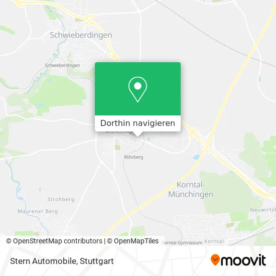 Stern Automobile Karte