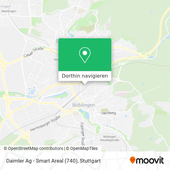 Daimler Ag - Smart Areal (740) Karte