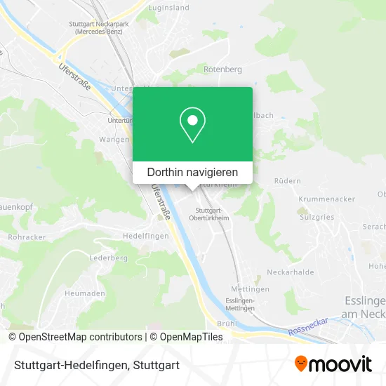 Stuttgart-Hedelfingen Karte
