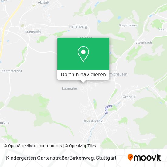Kindergarten Gartenstraße / Birkenweg Karte