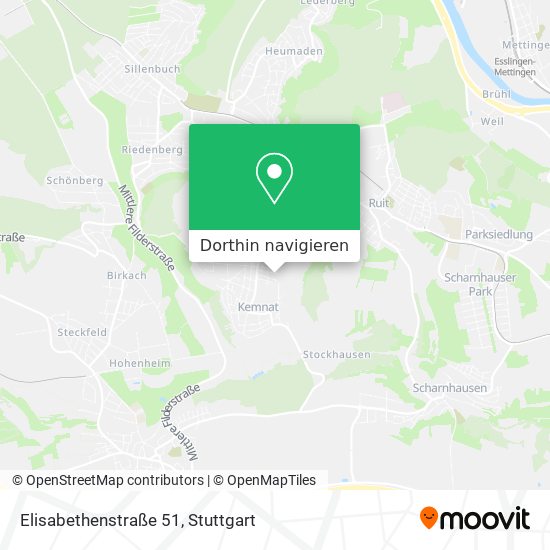 Elisabethenstraße 51 Karte
