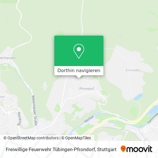 Freiwillige Feuerwehr Tübingen-Pfrondorf Karte
