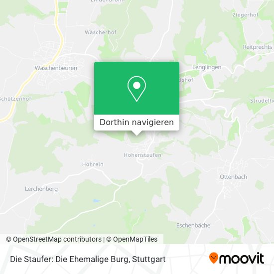 Die Staufer: Die Ehemalige Burg Karte