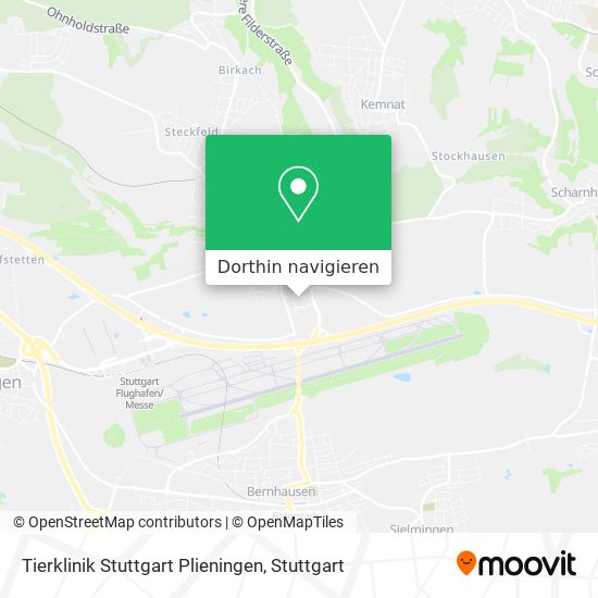 Tierklinik Stuttgart Plieningen Karte
