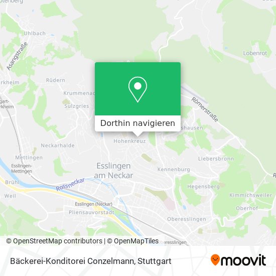 Bäckerei-Konditorei Conzelmann Karte